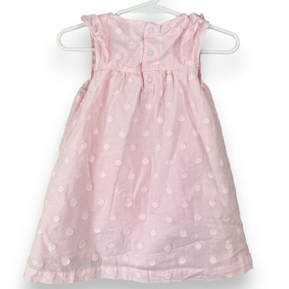 Girls 12M Dress Bundle Lot Carters Boho Floral Embroidered Sleeveless Polka Dot - Picture 6 of 12